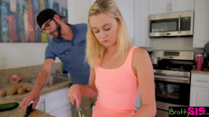 Bratty Sis - Tiny Step Sister Loves The Taste Of My Huge Dick And Cum