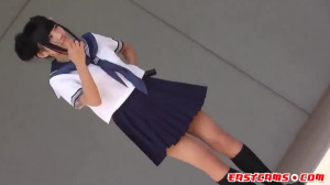 Cute Japanese Students Dance