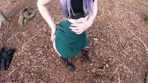 Sexy Girl In Fishnets Loves To Suck Cock And Get Fucked In The Forest - Public Sex