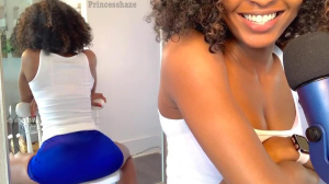 ASMR JOI — Ebony Step Sis makes you Cum in her Mouth while Riding Her Dildo