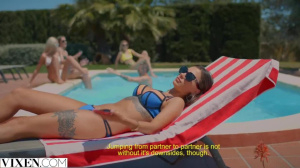 VIXEN Stunning Model Hooks Up With Horny Couple On Vacation