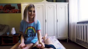 Busty Petite Step Sister Made Her Step Brother Cum Just Before Mom Came Home - Eva Elfie