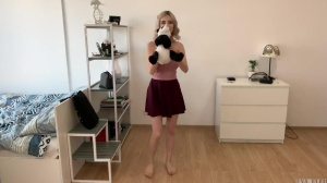 Virgin Step Sister Learns a Blowjob on her Brother's Dick - Eva Elfie