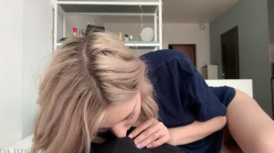Young Busty Blonde Tries A Big Cock In Her Tight Creamy Pussy - Eva Elfie